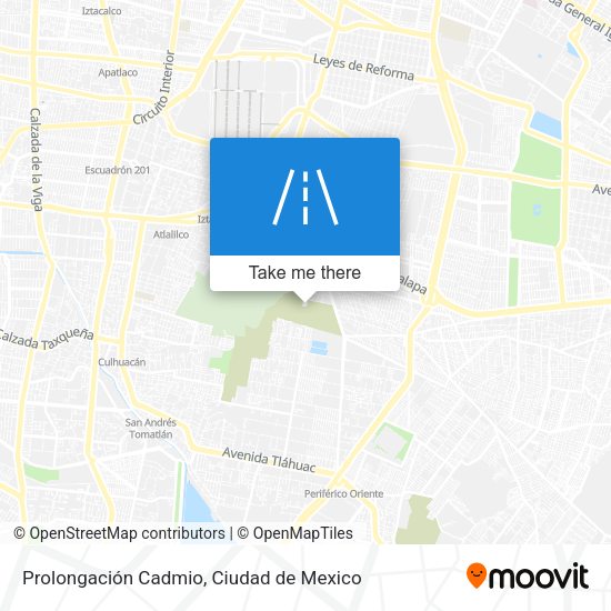 Prolongación Cadmio map