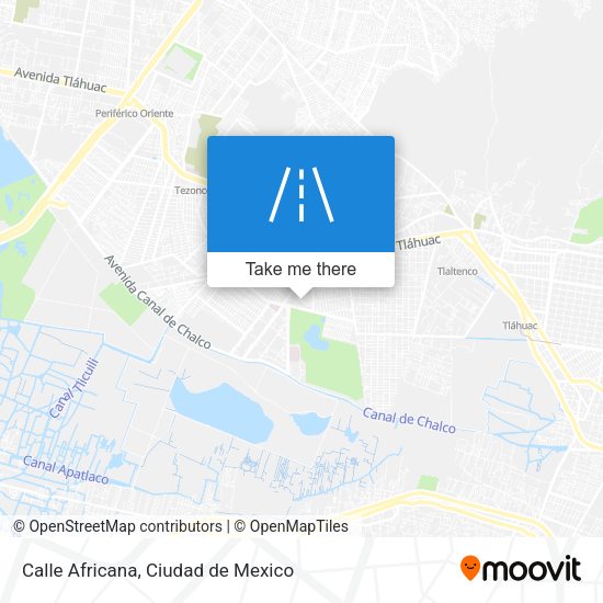 Mapa de Calle Africana