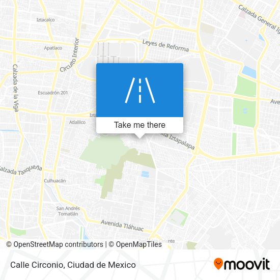 Mapa de Calle Circonio