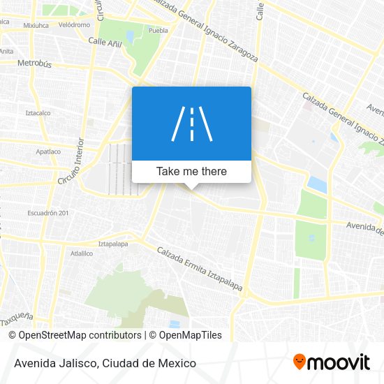Avenida Jalisco map