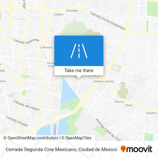 Mapa de Cerrada Segunda Cine Mexicano