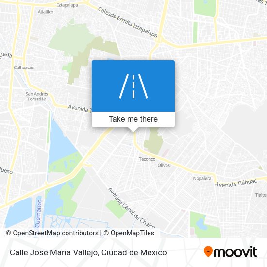 Mapa de Calle José María Vallejo