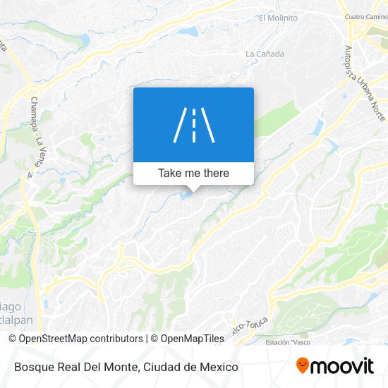 Bosque Real Del Monte map