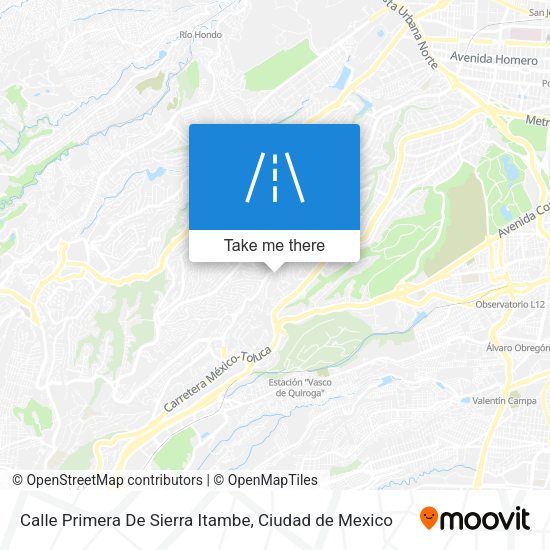 Calle Primera De Sierra Itambe map