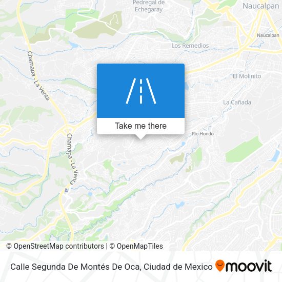 Calle Segunda De Montés De Oca map