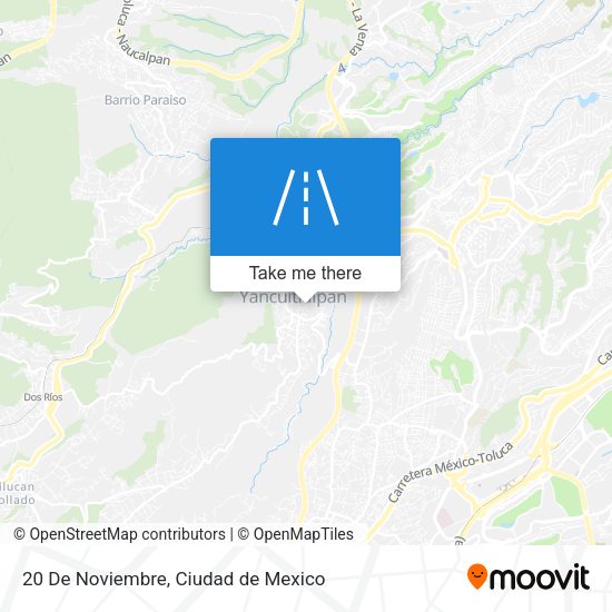 20 De Noviembre map