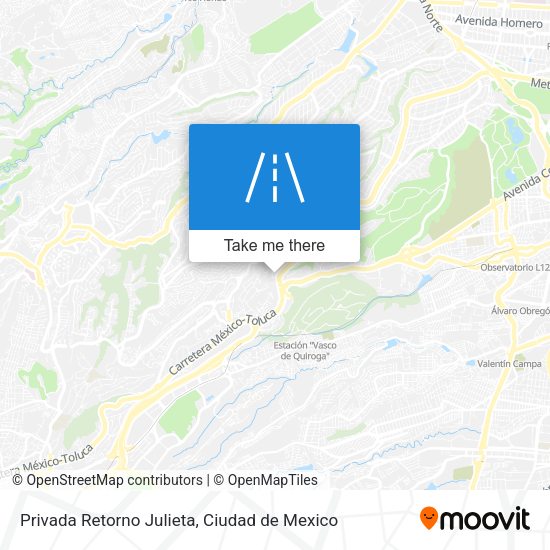 Privada Retorno Julieta map