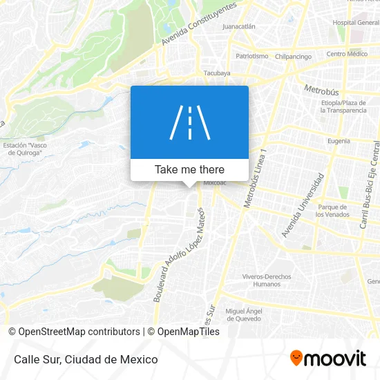 Calle Sur map