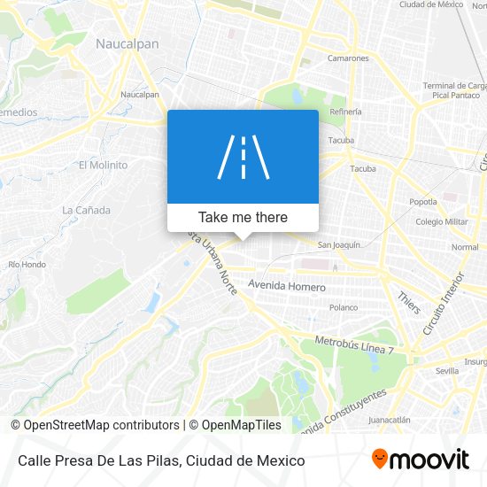 Calle Presa De Las Pilas map