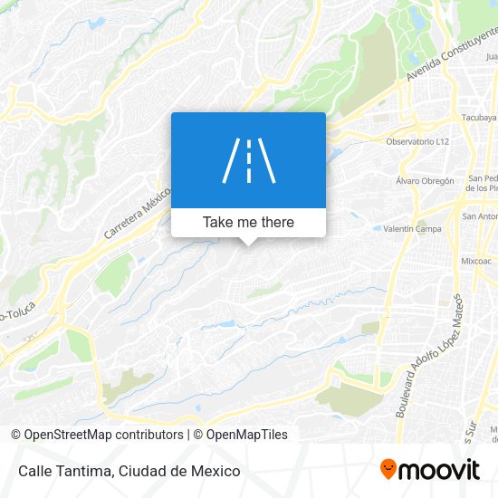 Calle Tantima map