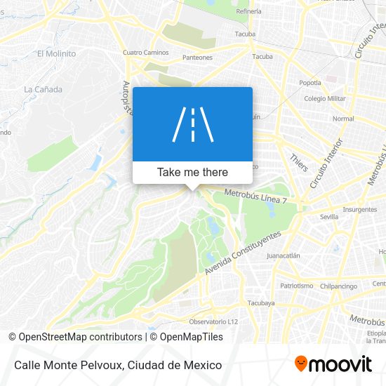 Mapa de Calle Monte Pelvoux
