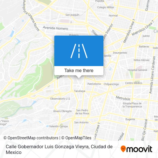 Mapa de Calle Gobernador Luis Gonzaga Vieyra