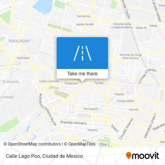 Calle Lago Poo map