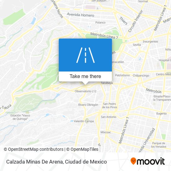 Calzada Minas De Arena map