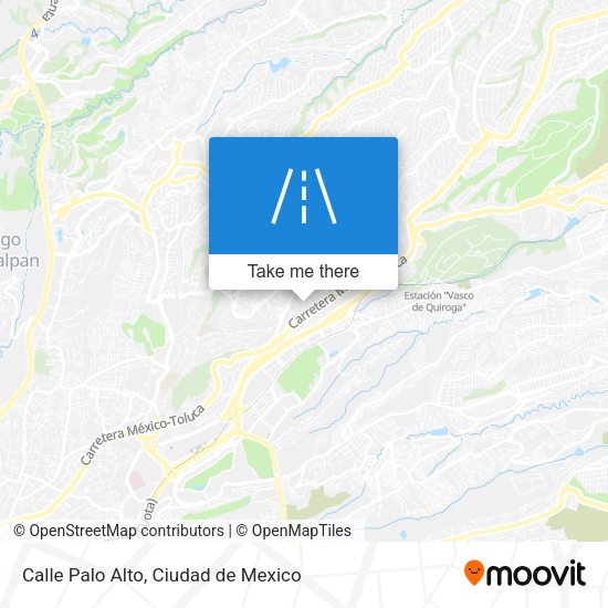 Calle Palo Alto map