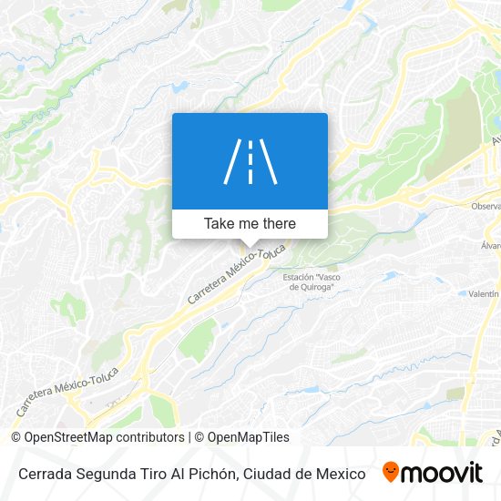 Cerrada Segunda Tiro Al Pichón map