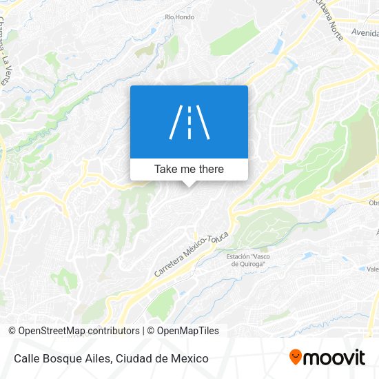 Mapa de Calle Bosque Ailes