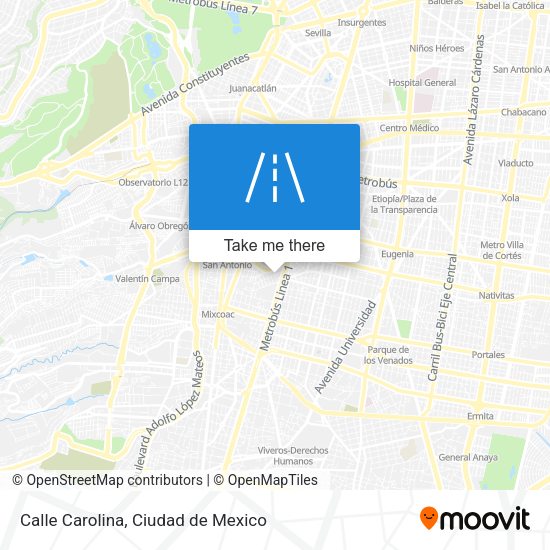 Calle Carolina map