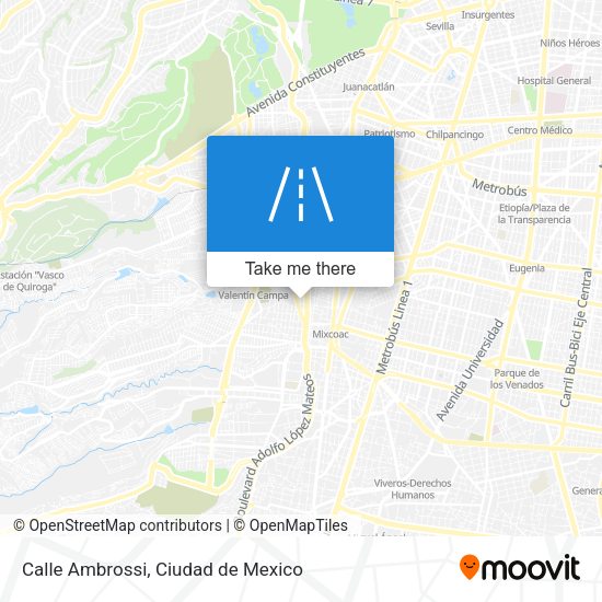 Mapa de Calle Ambrossi