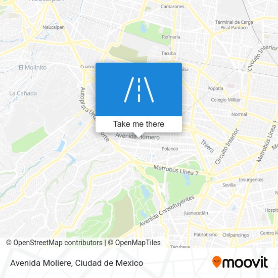 Mapa de Avenida Moliere