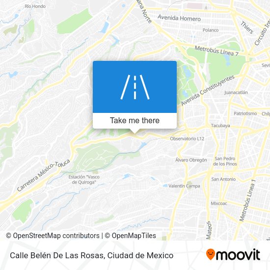 Mapa de Calle Belén De Las Rosas