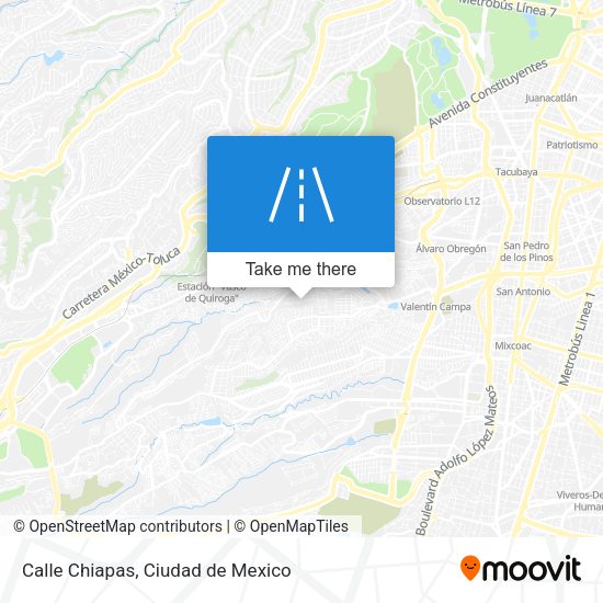 Calle Chiapas map