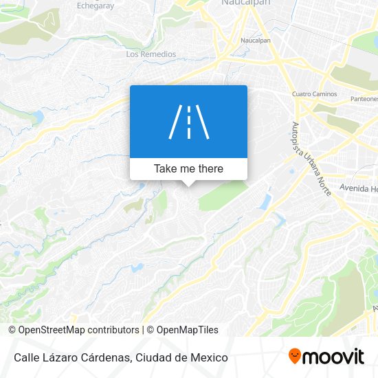 Calle Lázaro Cárdenas map