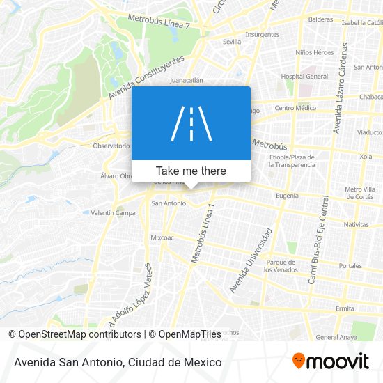 Avenida San Antonio map