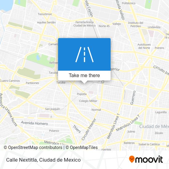 Calle Nextitla map