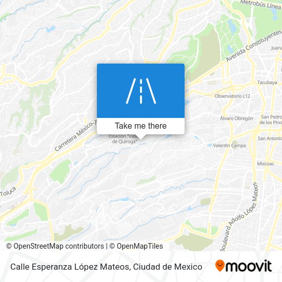 Calle Esperanza López Mateos map