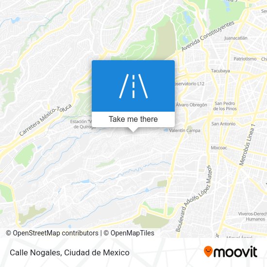Calle Nogales map
