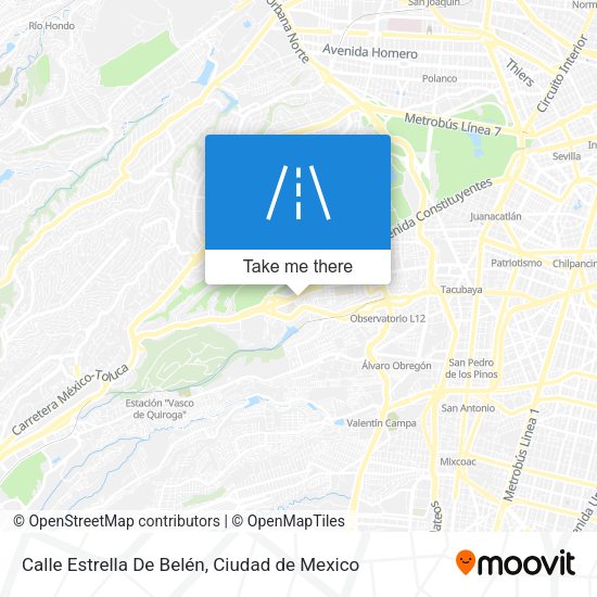 Calle Estrella De Belén map