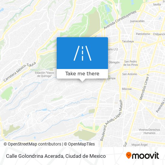 Calle Golondrina Acerada map