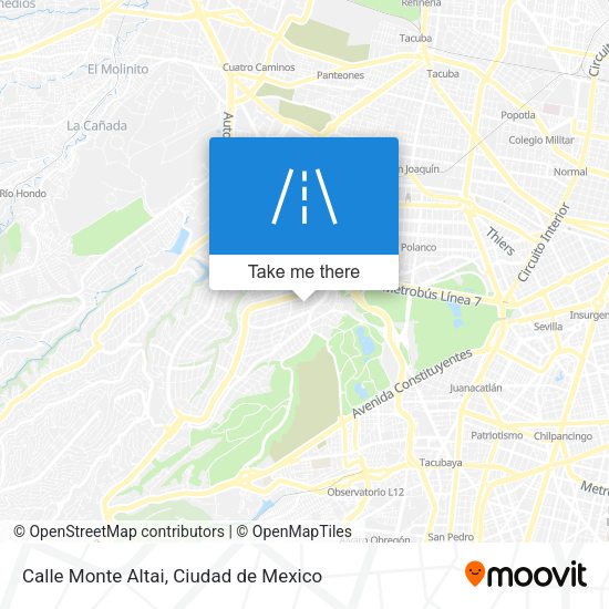 Calle Monte Altai map