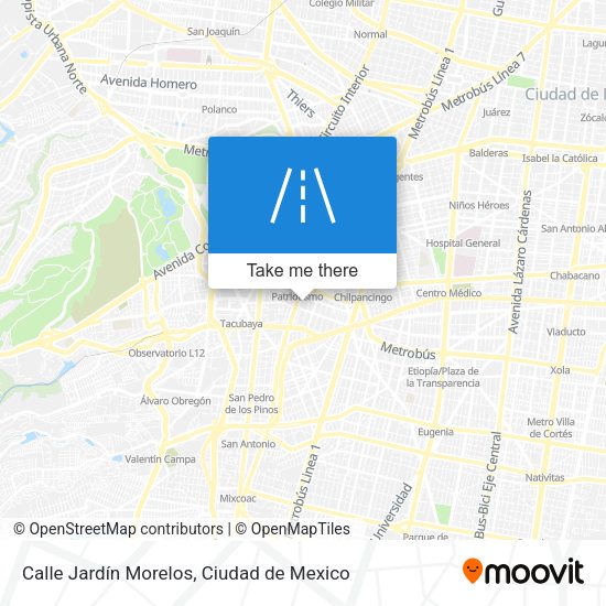 Calle Jardín Morelos map