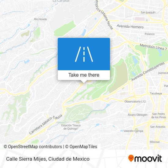 Calle Sierra Mijes map