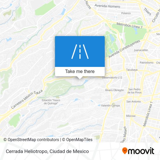 Cerrada Heliotropo map