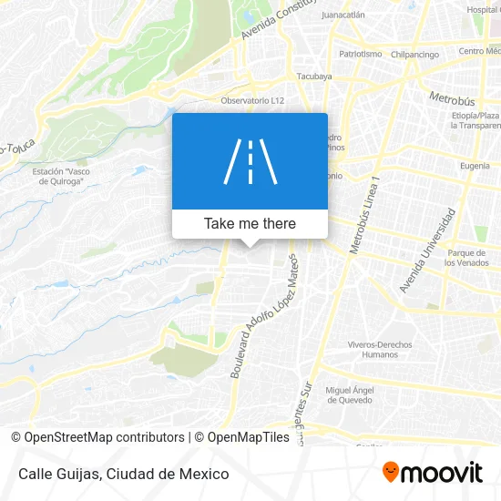 Calle Guijas map