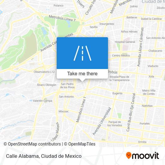 Calle Alabama map