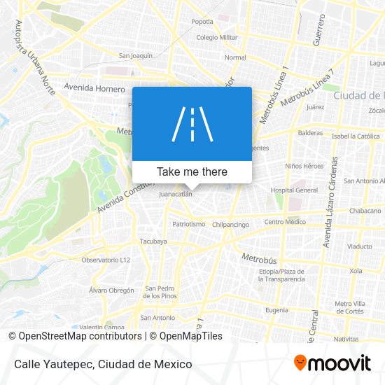 Calle Yautepec map