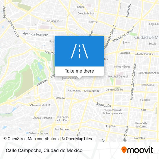 Calle Campeche map