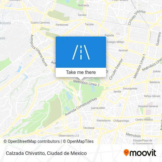 Calzada Chivatito map