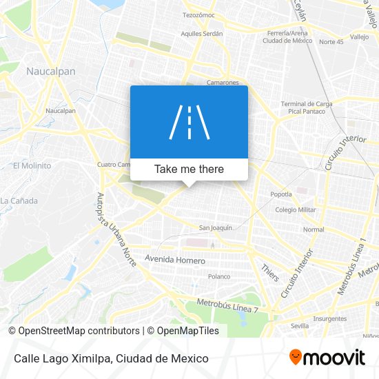 Mapa de Calle Lago Ximilpa
