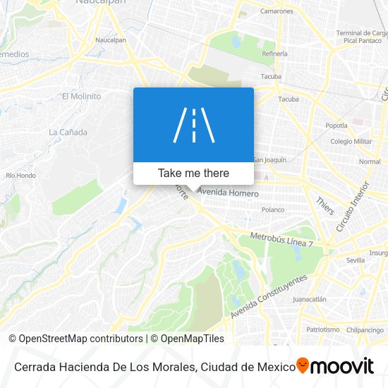 Cerrada Hacienda De Los Morales map