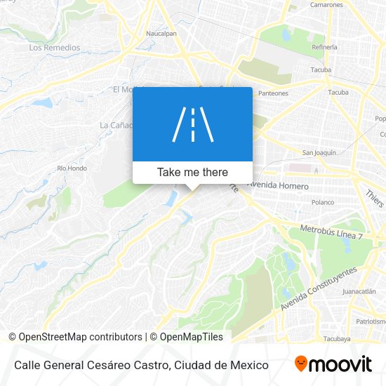 Mapa de Calle General Cesáreo Castro
