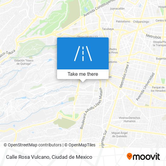 Mapa de Calle Rosa Vulcano