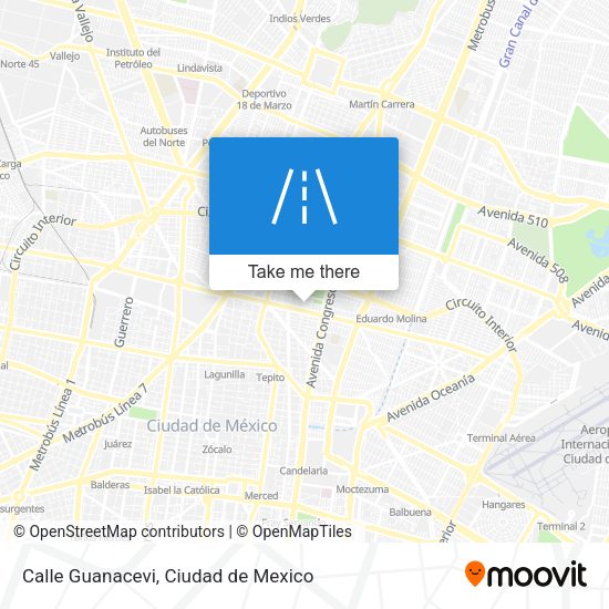 Calle Guanacevi map