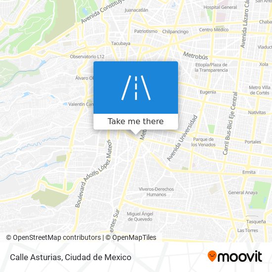 Calle Asturias map