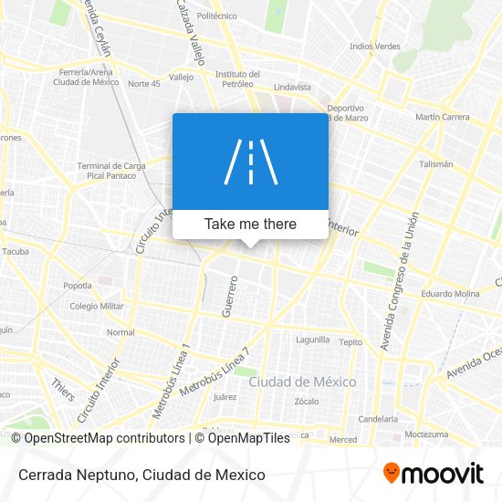 Cerrada Neptuno map