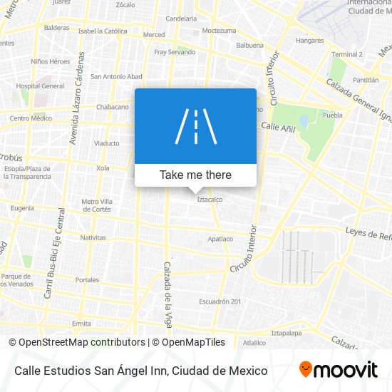 Calle Estudios San Ángel Inn map